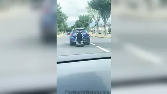 Electric Car Towed Away