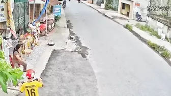 Motorcyclist Was So Busy Looking At Woman That He Ended Up Hitting His Face Into A Wall