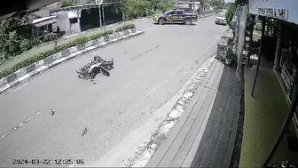 The Driver Was Flying While Trying To Avoid The Vehicle
