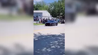 Mustang Loses Control And Crashes Into C6 Corvette