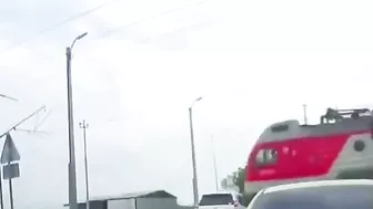 New Train And Nissan SUV