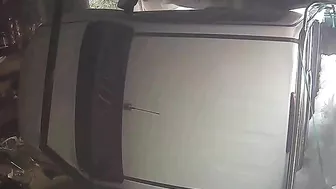 Out-of-control Pickup Truck Hits Shop And Motorcycle