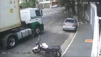 Overturned Truck