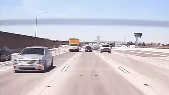 Plane Crashes On Busy California Highway