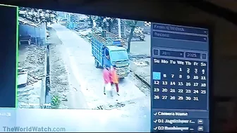 Two Girls Hit By Unsuspecting Truck Driver