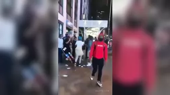 Two Men Beat A Man In The Street And Then Stole His New Computer