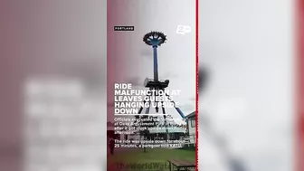 30 People Trapped Upside Down In Amusement Park