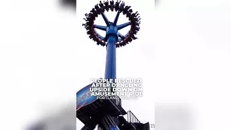 30 People Trapped Upside Down In Amusement Park