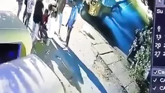 A Few Friends Challenged One Person To Sit On A Large Box Of Fireworks