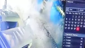 A Few Friends Challenged One Person To Sit On A Large Box Of Fireworks