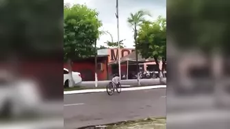 Disoriented Cyclist