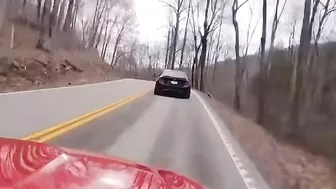 The Edge Of The Road Suddenly Appears