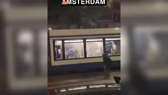 Arabs Set Tram On Fire In Amsterdam Amid Anti-Semitic Violence