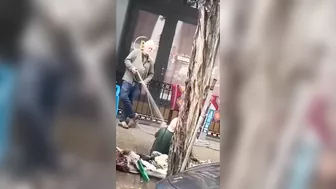 Asshole Store Owner Waters, Local Homeless Girl