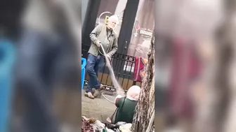 Asshole Store Owner Waters, Local Homeless Girl