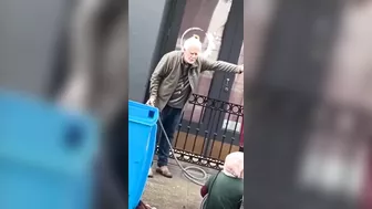 Asshole Store Owner Waters, Local Homeless Girl