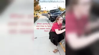 Tried To Hit And Run, But Was Caught By The Victim