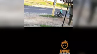 Cyclist Crashes Into Power Pole In Devastating Fashion