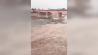 Cyclists Use Railway Bridge To Cross River After Road Closure