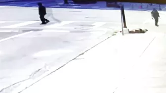 Black Man Knocks Down White Woman For No Reason