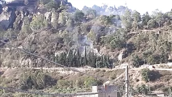 Campfire Near The House