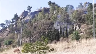 Campfire Near The House