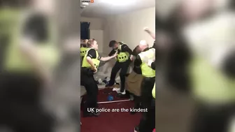 British Police Officer Filmed At Domestic Fight