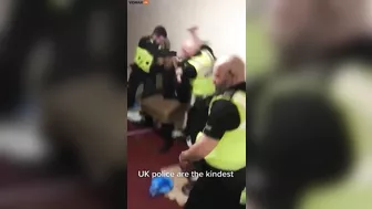 British Police Officer Filmed At Domestic Fight