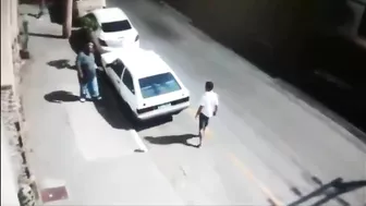 Car Thief Gets Immediate Retribution