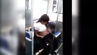 Fat Girl Pole Dancing On Public Transport