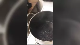 Preparing French Fries With Boiling Tar