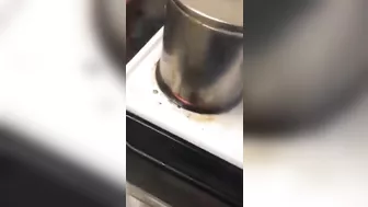 Preparing French Fries With Boiling Tar