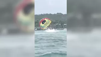 Couple Plunges To Beach After Paragliding Rope Breaks