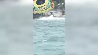 Couple Plunges To Beach After Paragliding Rope Breaks