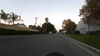 Crazy Karen Tries To Stop A Motorcycle With Her Feet