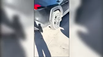 Crazy Parking Lot Karen Attacks Young Woman