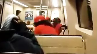 Crazy Black Girl On Public Transport