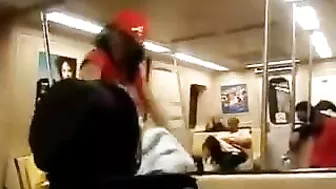 Crazy Black Girl On Public Transport