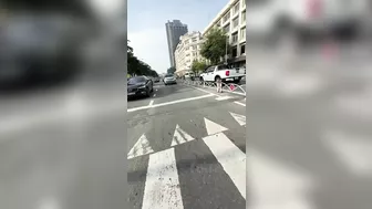 Crossing The Road In Vietnam