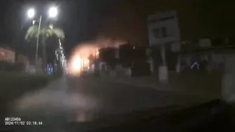 Dashcam Footage Shows Rocket Strikes In Central Israel