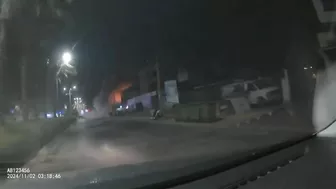 Dashcam Footage Shows Rocket Strikes In Central Israel