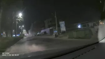 Dashcam Footage Shows Rocket Strikes In Central Israel