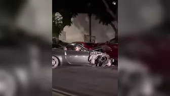 Desperate Drunk Girl Crashes Her Car And Somehow Drives Away
