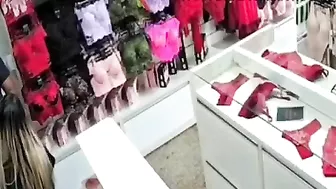 Desperate Man Fucks Woman In Lingerie Store