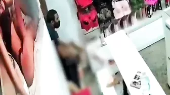 Desperate Man Fucks Woman In Lingerie Store