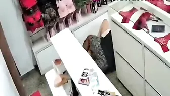 Desperate Man Fucks Woman In Lingerie Store