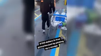 Dishonest Woman Found A Receipt In Front Of Walmart And Went Inside