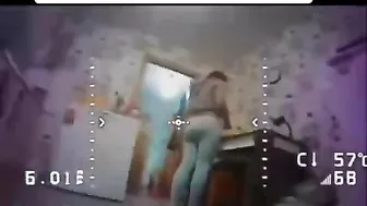 Drone And Woman's Butt