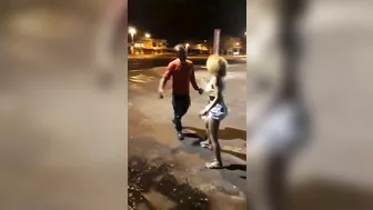 A Drunk Man Hit A Woman On The Street And Got Punished Immediately