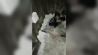 A Drunk Man Fell Into An Outdoor Toilet And Froze All Night